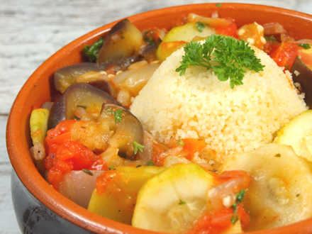 CLASSIC VEGETABLE RATATOUILLE WITH COUSCOUS
